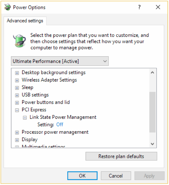 Power Management recommendations for video editors using Windows  workstations – Studio Network Solutions KB